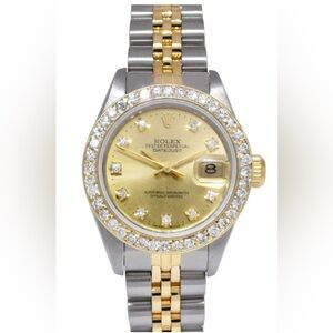 A CUSTOM ROLEX WATCH FACTORY SET MADE A 26mm two tone set with Additional items